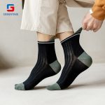 5 color great OEM Mens Mesh Socks - Image 3