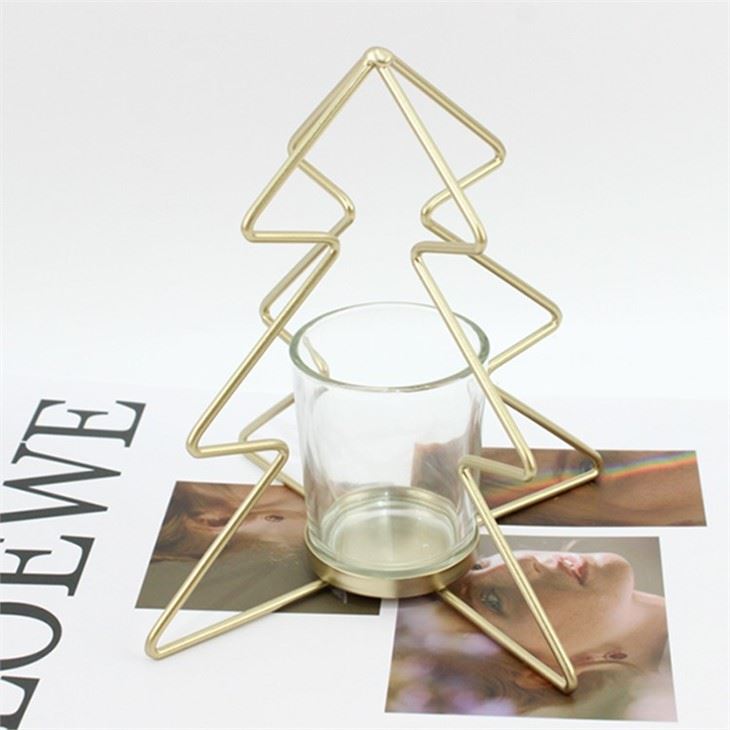 wrought iron christmas tree candle holder Greentime