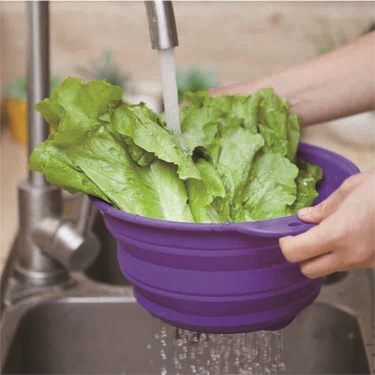 Colorful Silicon Foldable Drain Basket