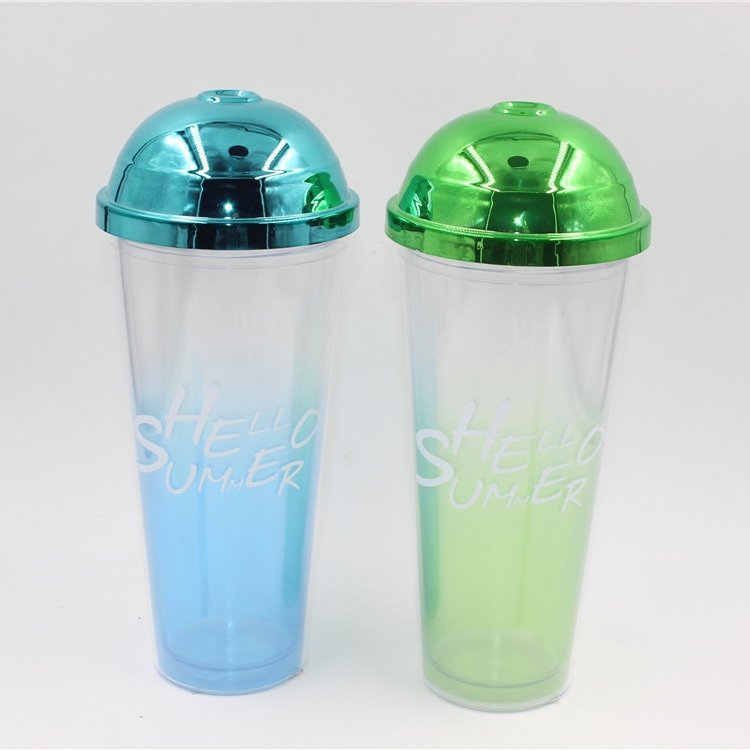 Dome Lid Gradient Color Drinking Bottle