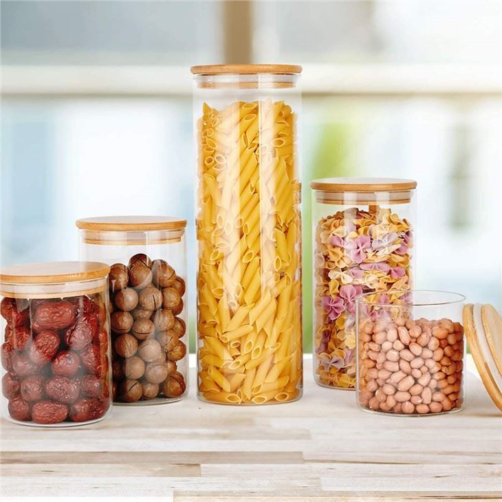 Glass Food Storage Jars Set