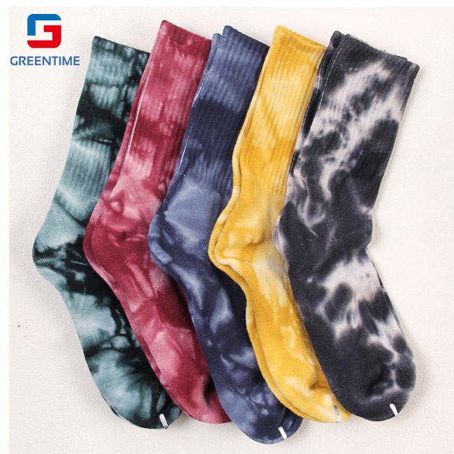 tie dye crew socks
