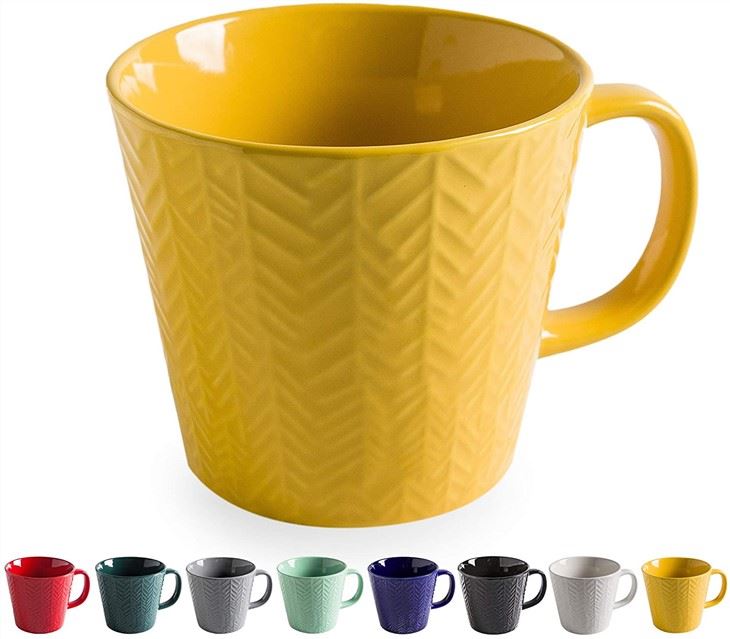 Large Stoneware Coffee Mug Greentime