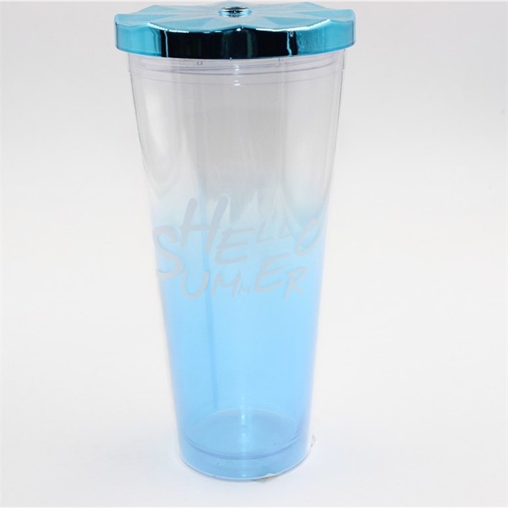 Octagonal Lid Gradient Color Drinking Bottle - Image 2