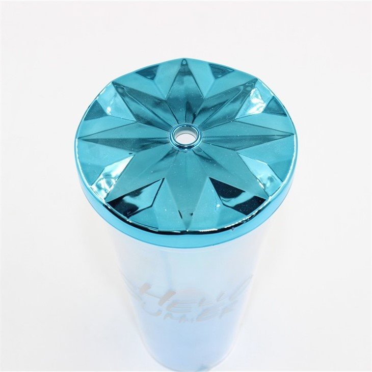 Octagonal Lid Gradient Color Drinking Bottle - Image 4
