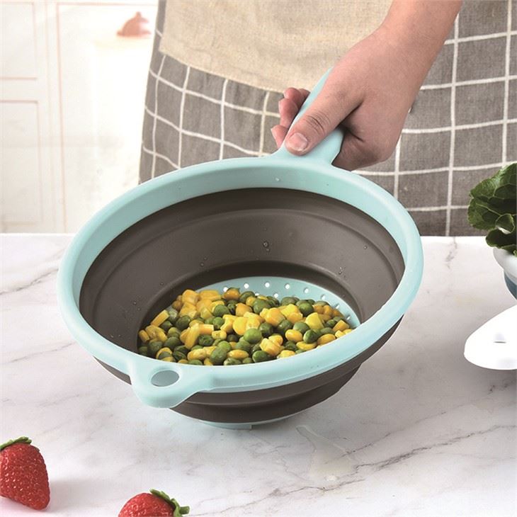 Round Drain Basket With Handle