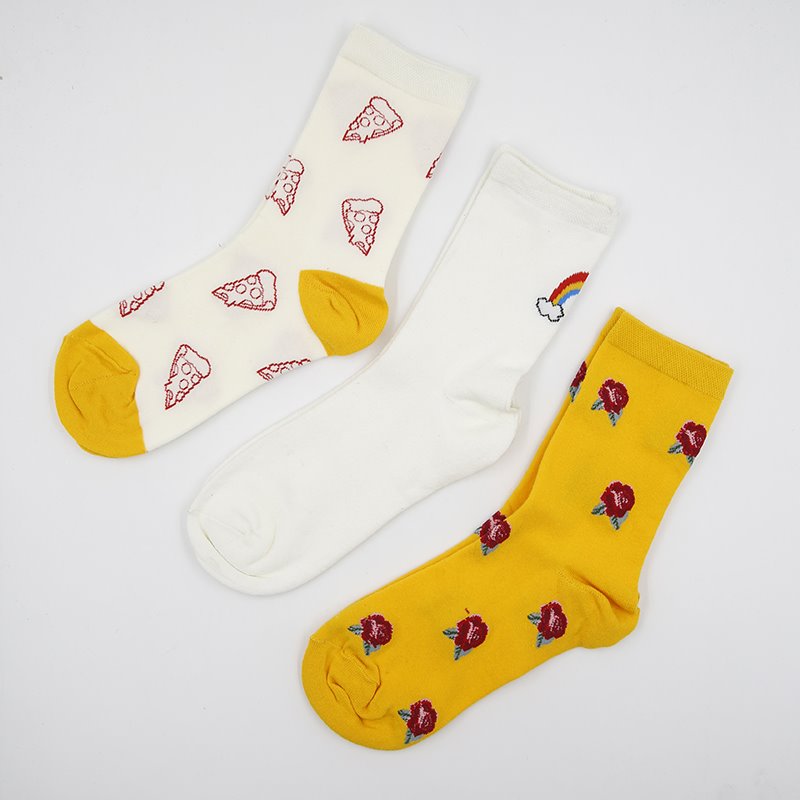 women fashion cotton long crew socks