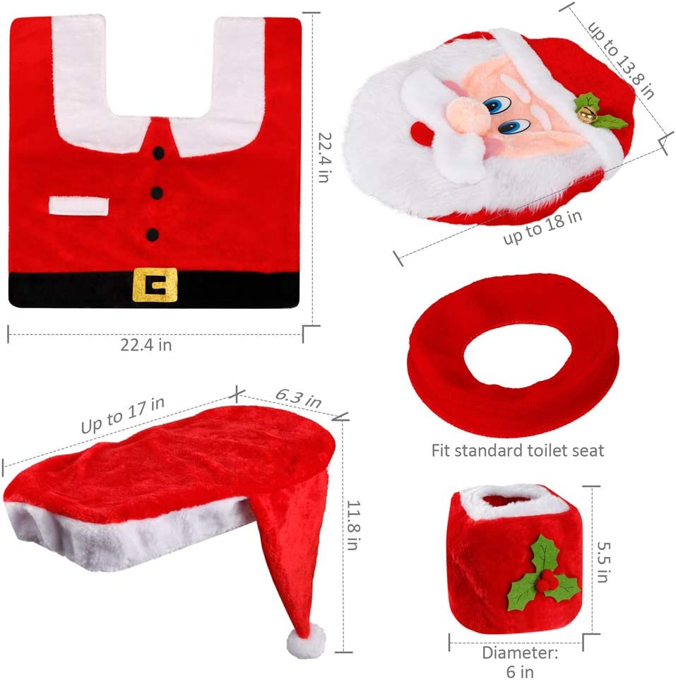 Santa Toilet Seat Cover