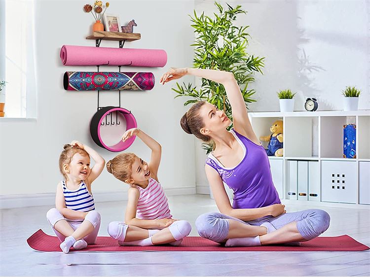 Yoga Mat Storage Holder Wall Mount