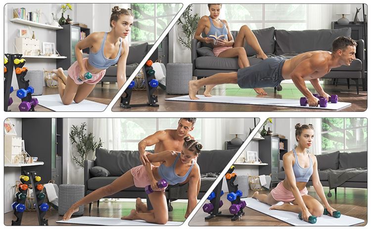 Vinyl Coated Hand Weights Dumbbells