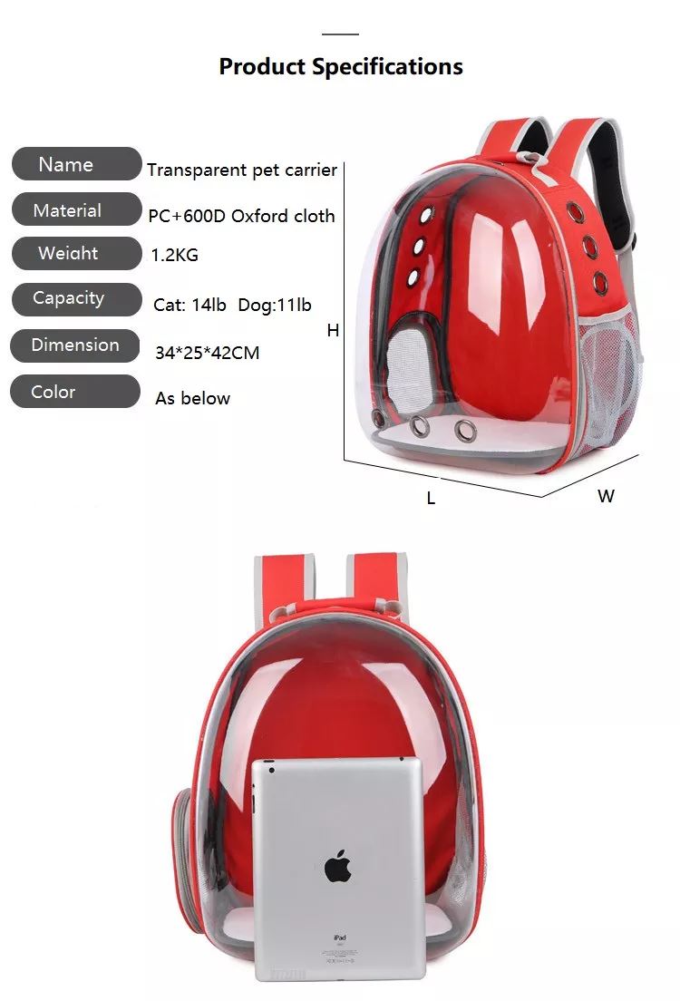 Transparent Cat Backpack