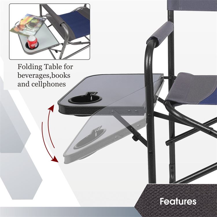 1PC Portable Camping Chair With SideTable - Greentime