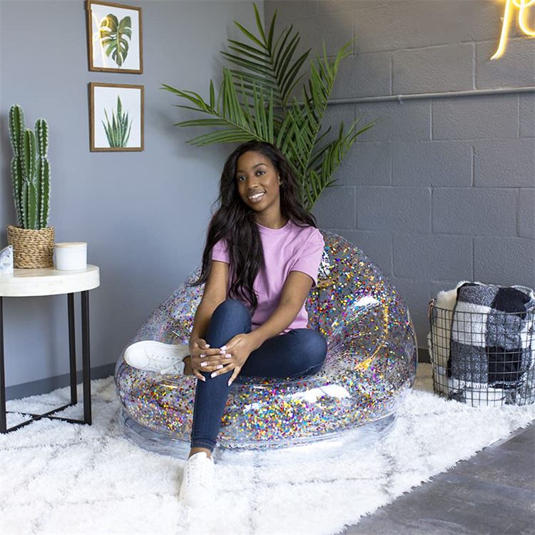 Teardrop-Shaped Inflatable Sofa