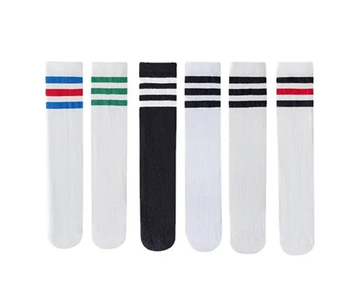 Striped Mesh Student Socks 2024091901505076