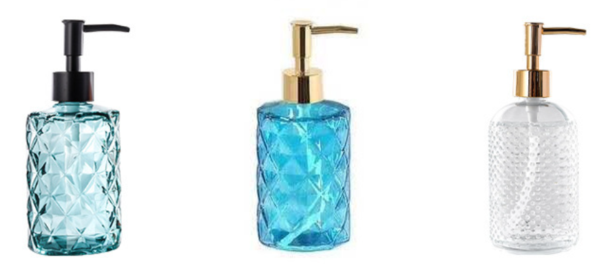 Glass Lotion Soap Dispenser Bottle