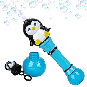 12 Inch Light Up Penguin Bubble Blower Wand Electronic Toy Wholesale