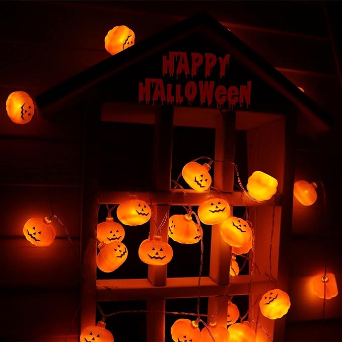 Halloween Pumpkin String Lights