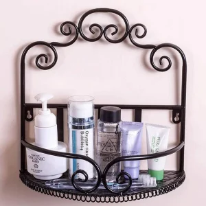 Iron Rustic Wall Shelf Organizer