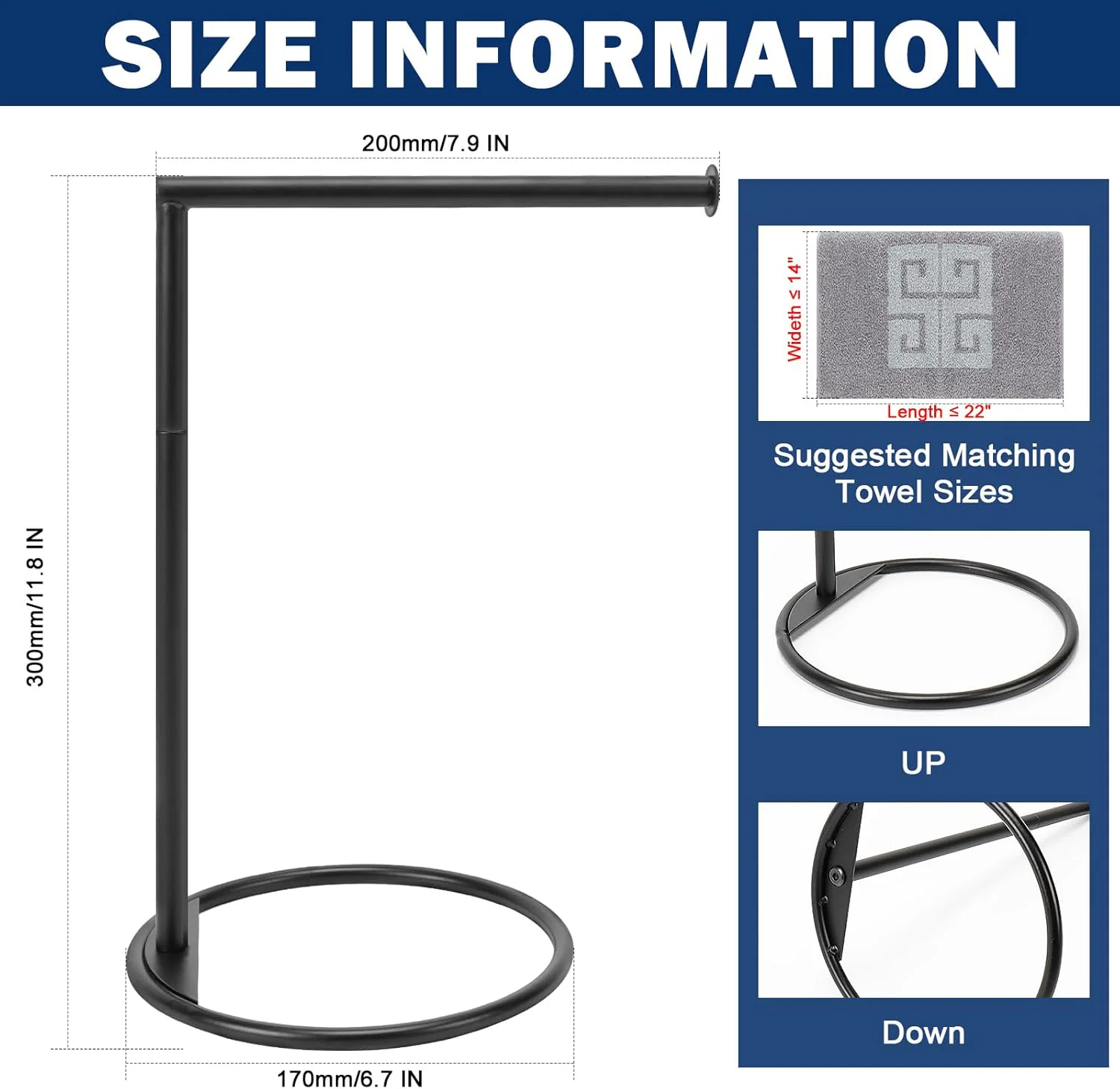 Iron Hand Towel Rack