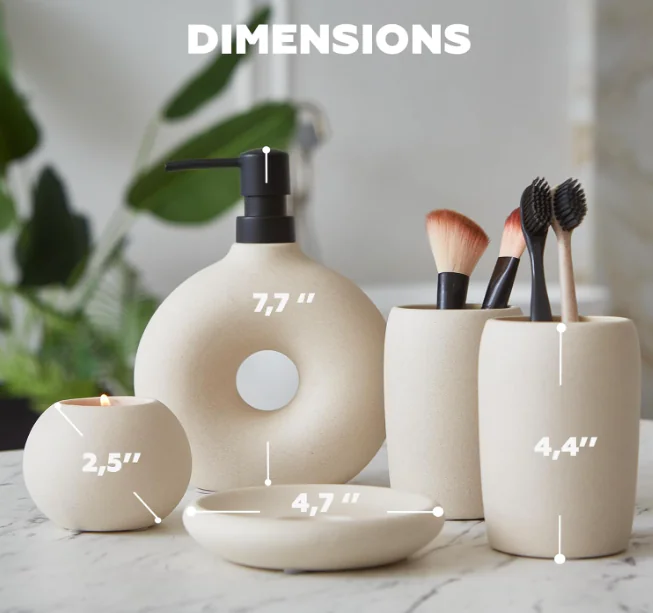 Ceramic bathroom accessory