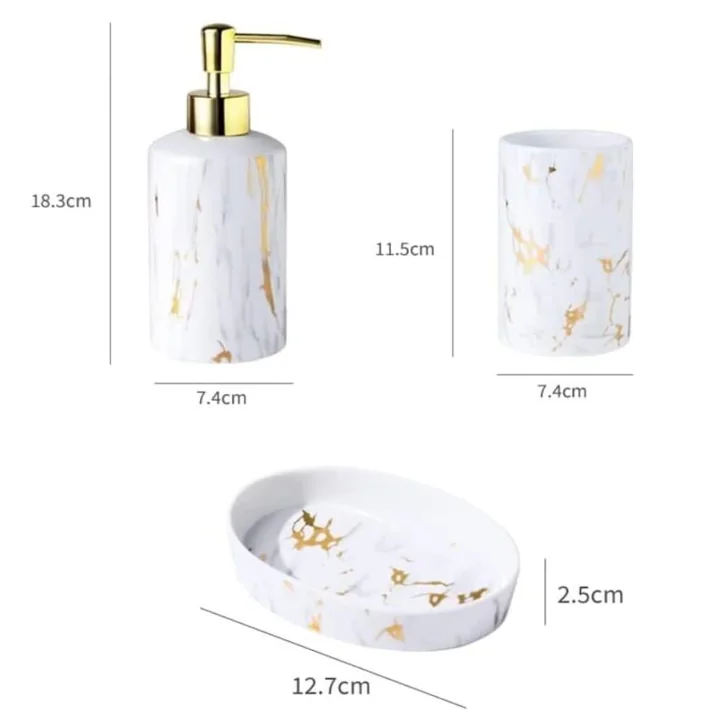 Ceramic Bath Collection Set