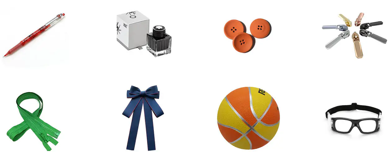 Office Supplies, Sports Equipment, and Cosmetics