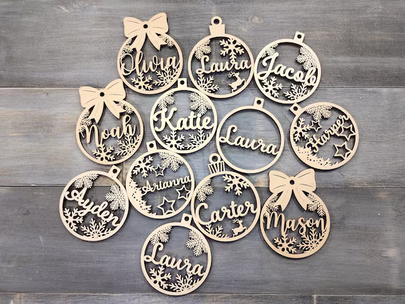 Personalized Ornaments (Names & Logos)