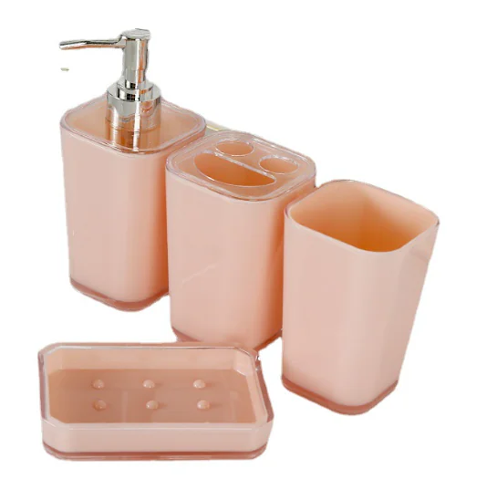 Plastic Bathroom Accessory Set