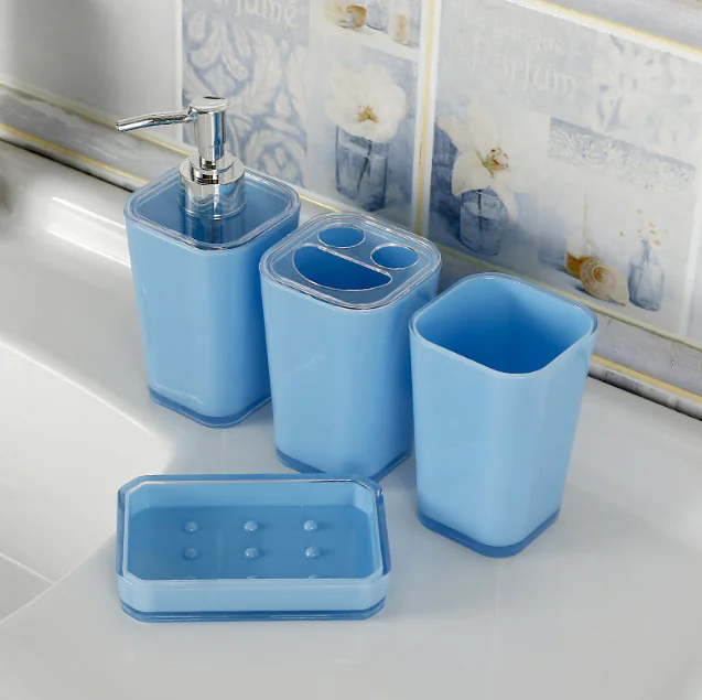 Plastic Bathroom Accessory Set