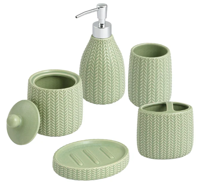 Ceramic Bathroom Accessories Set