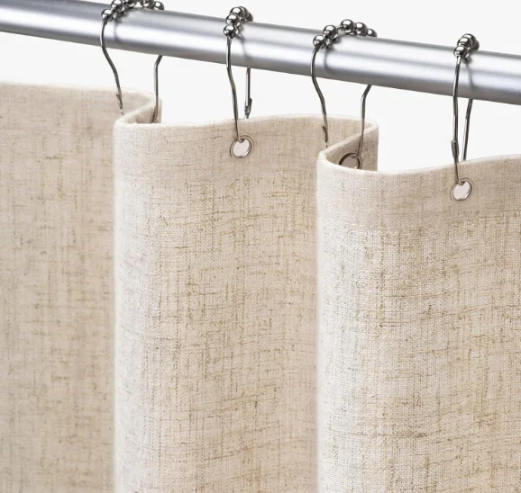 linen shower curtain