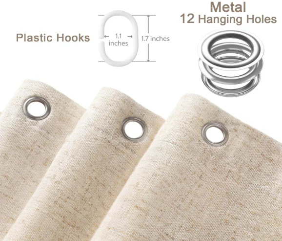 linen shower curtain