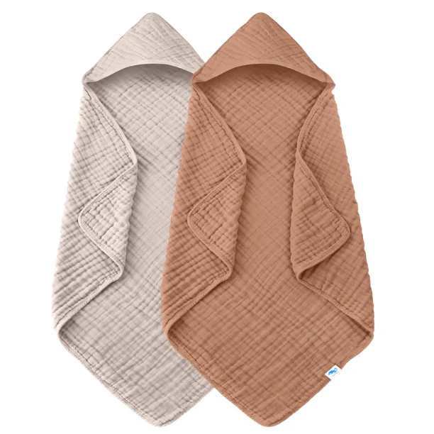 100% Cotton Hooded Baby Bath Towels-1