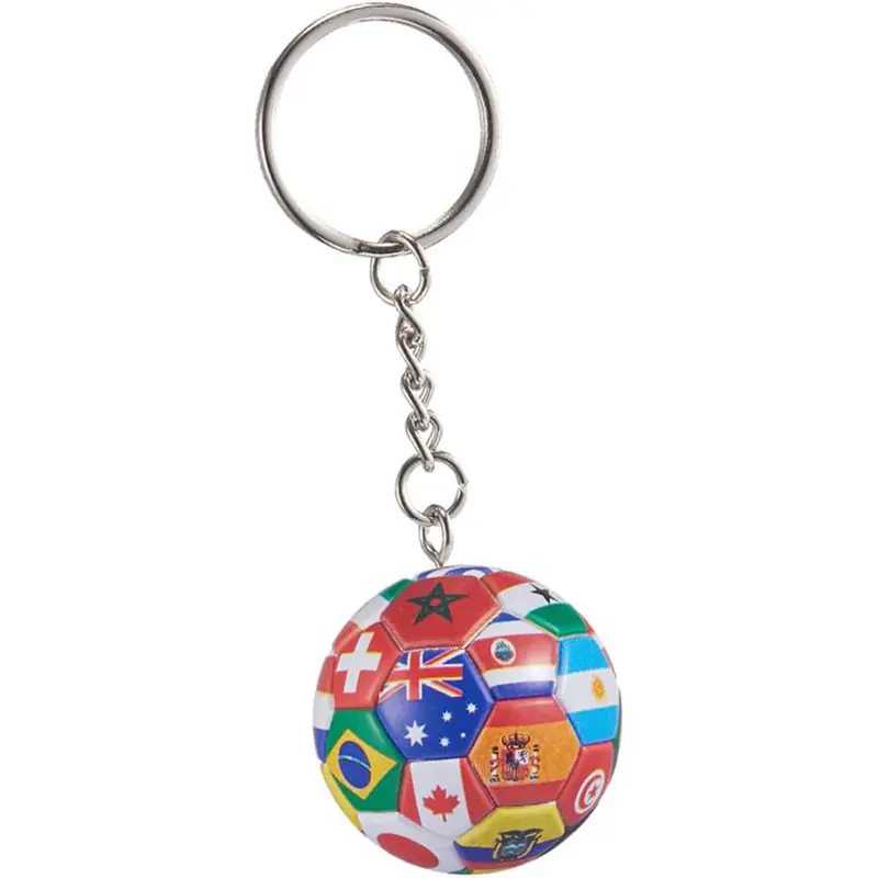 World Cup National Flags Football Keychain-1