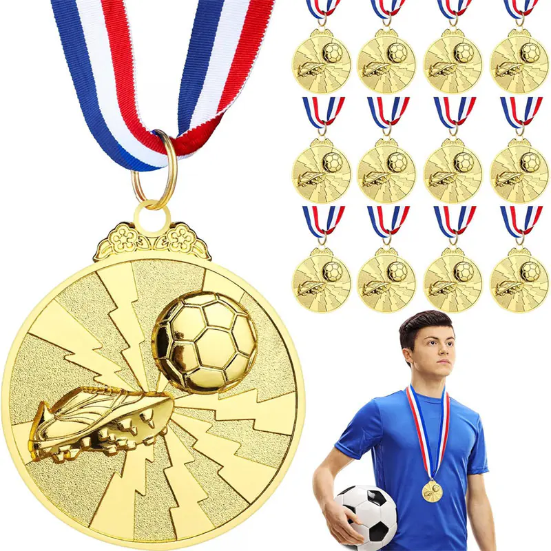 World Cup Football Medal with Neck Ribbon-1