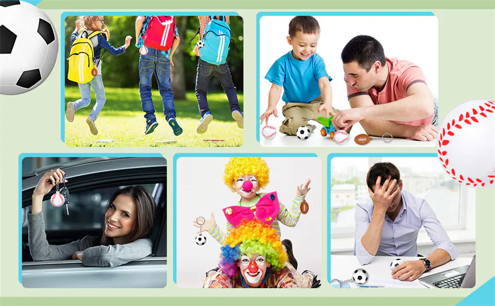 Football Stress Ball Gifts Keychain-5