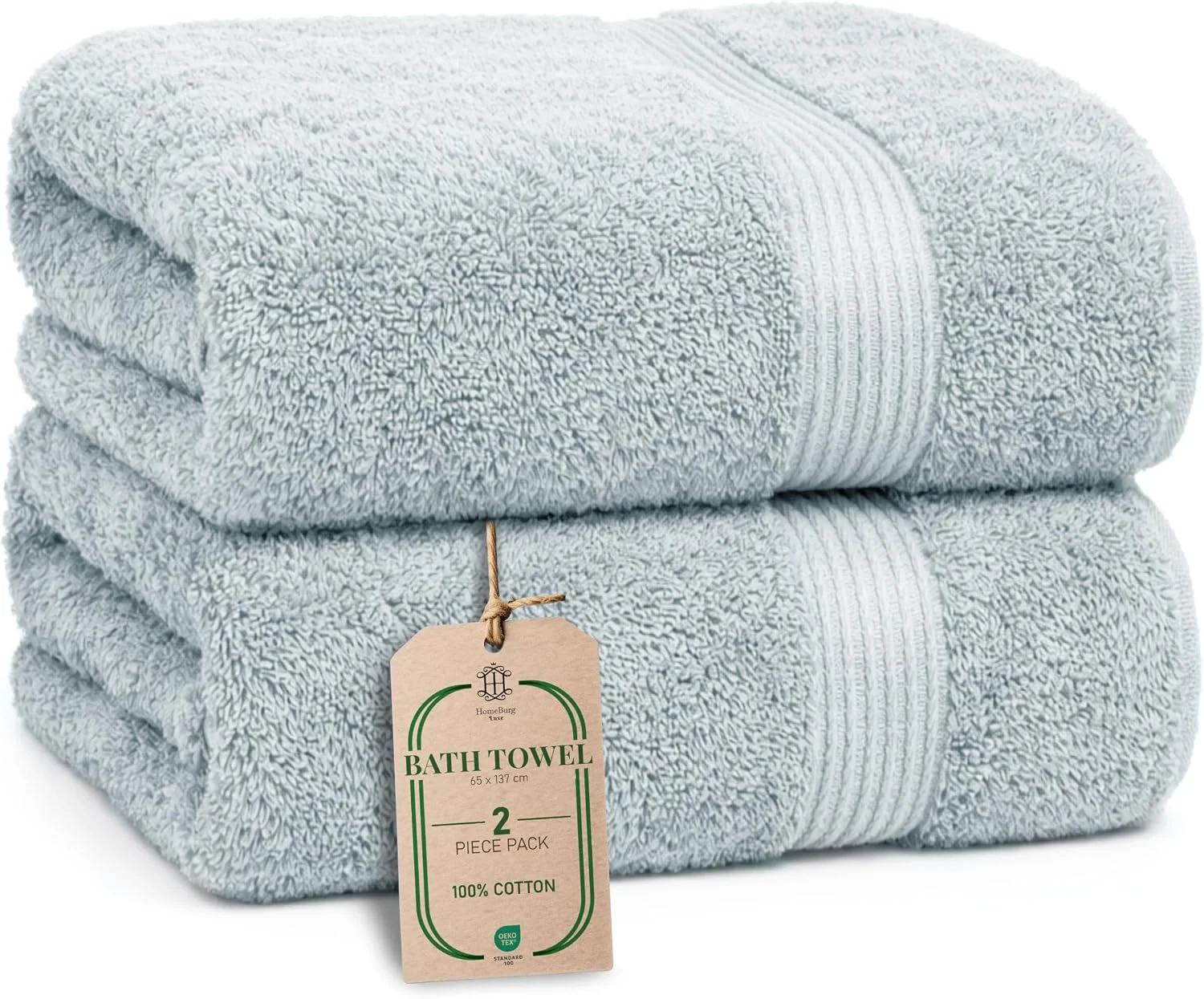 2-Piece Soft Cotton Bath Towel Set-1