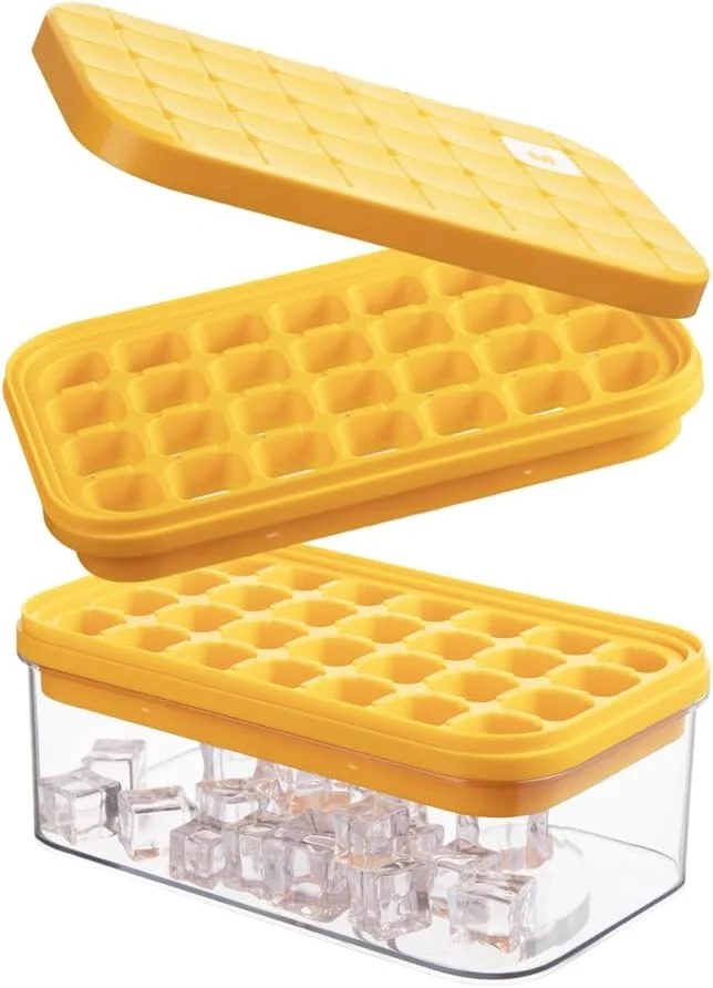 Ice Cube Tray with Lid & Storage Bin-1