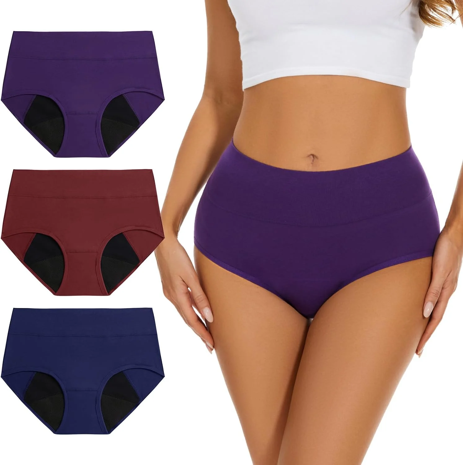 Women Washable Cotton Period Underwear 1
