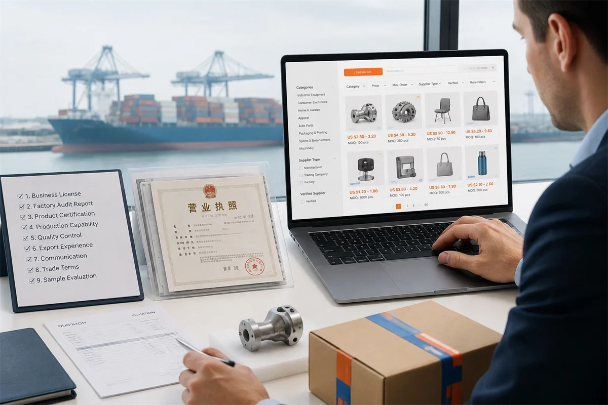 Supplier verification editorial hero